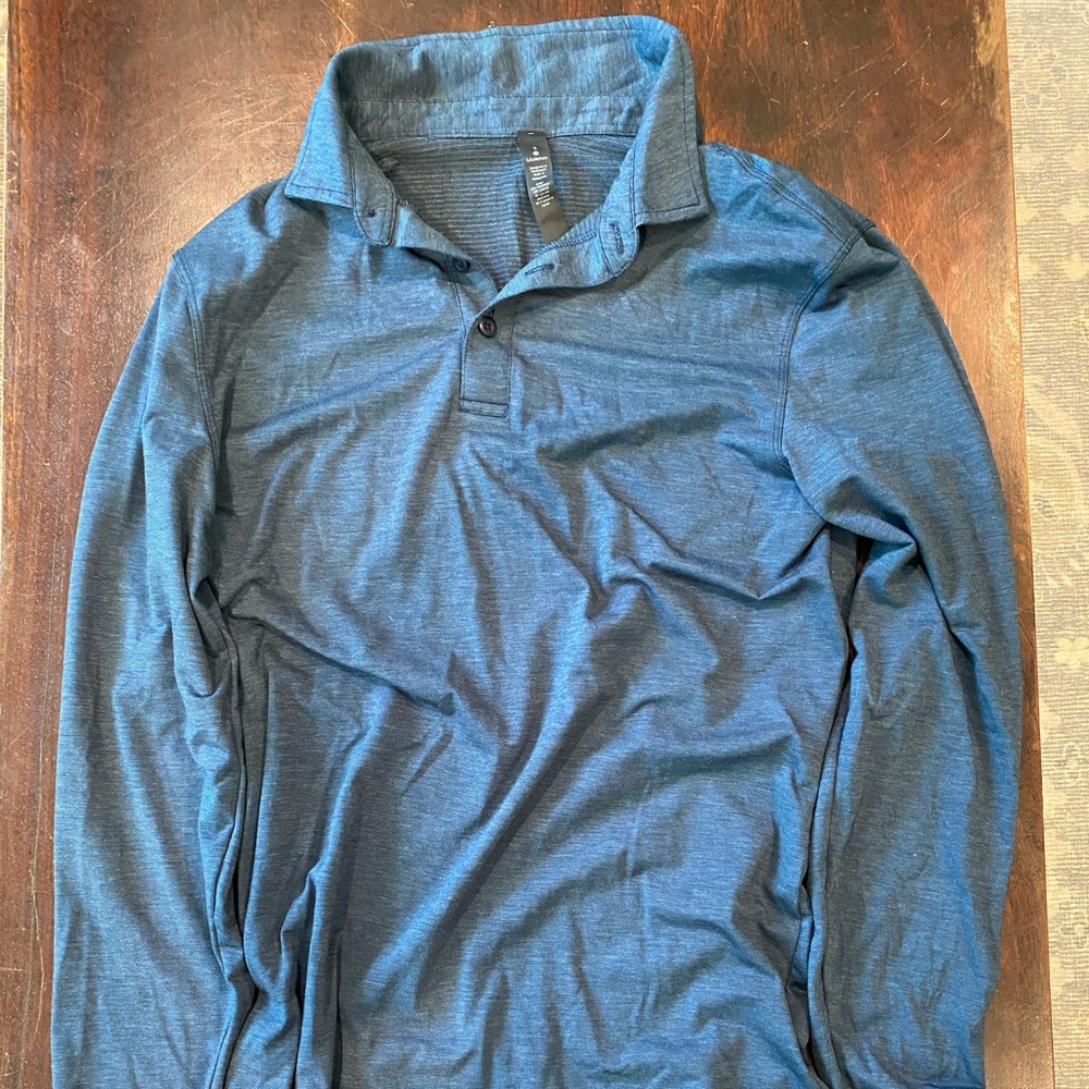 lululemon athletica Men's Deep Blue Polo Shirt